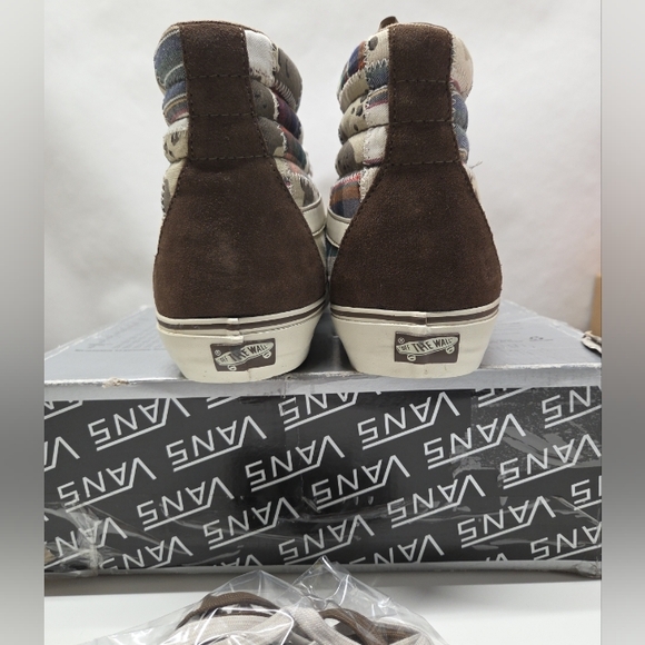 Vans Vault Sk8 Hi LX Patchwork (Desert Camo) Quarry /Buff White Men\'s 13